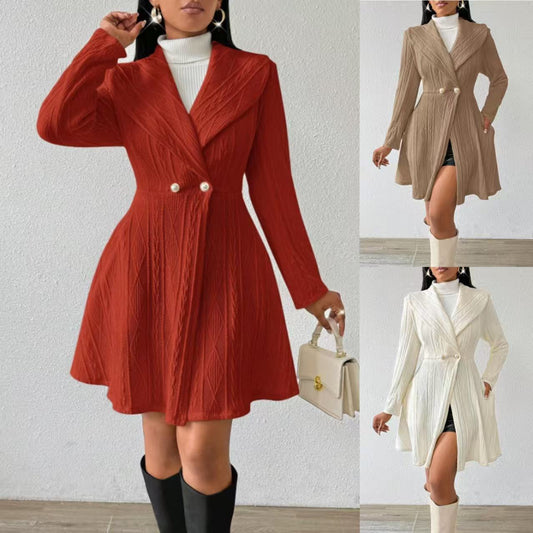 Dames Élégante et confortable cardigan taille haute Chic und Stil