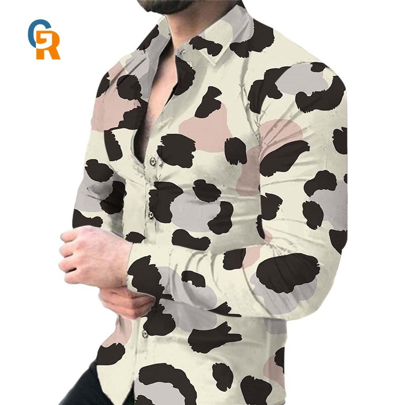 Chemise pour hommes avec un motif animal saisissant Chic und Stil