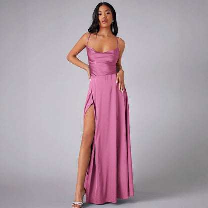 Robe élégante en satin pour femmes Chic und Stil