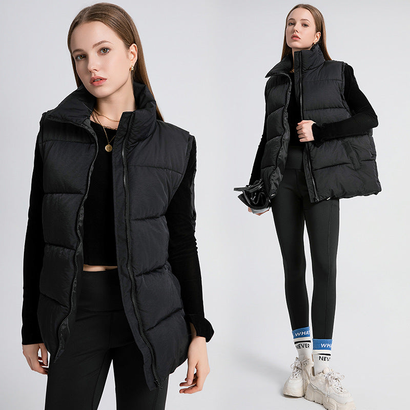 Dames gilet matelassé à la mode Chic und Stil