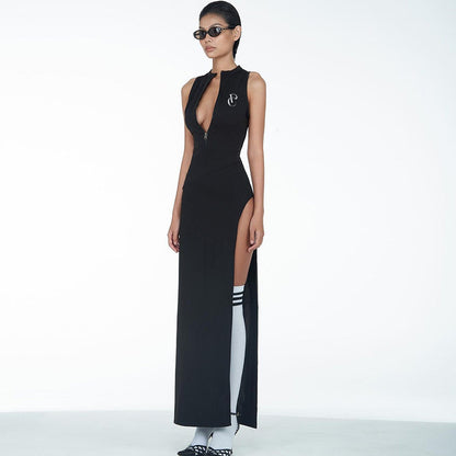 Robe maxi zippée sportive pour femmes Chic und Stil