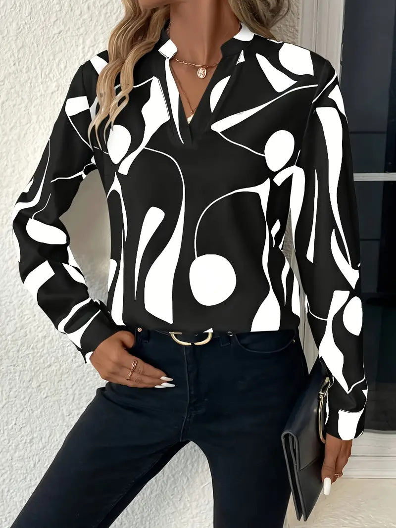 Blouse haute couture pour femmes avec motif moderne Chic und Stil
