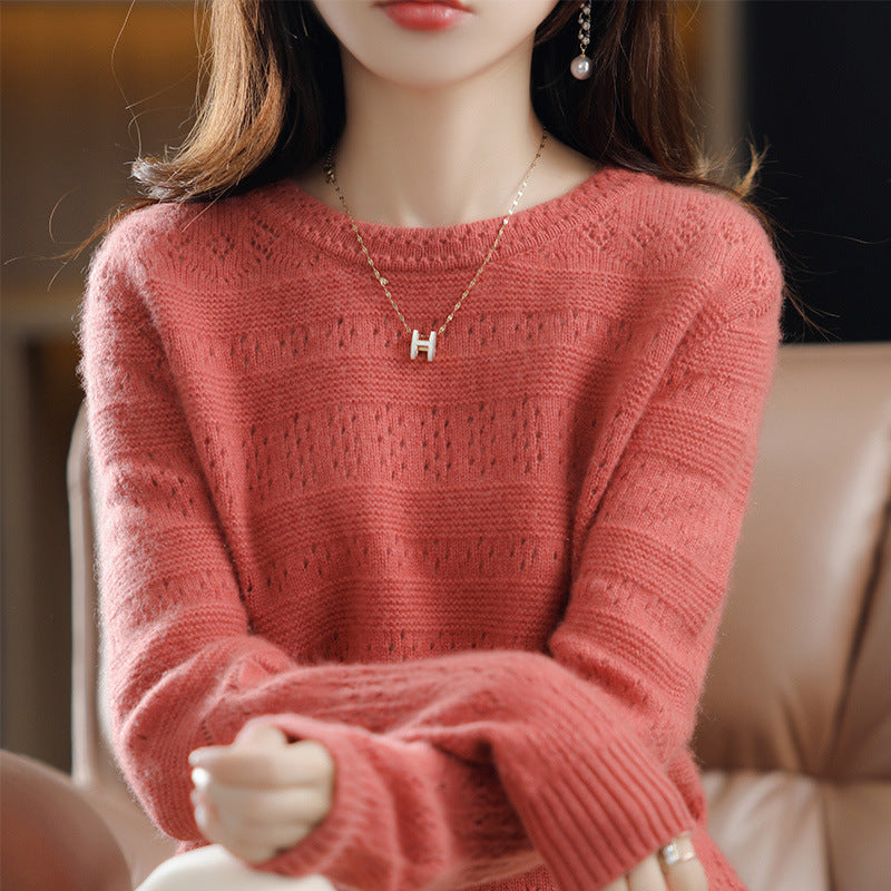 Pull en tricot texturé doux pour femmes Chic und Stil