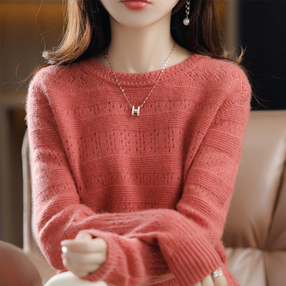 Pull en tricot texturé doux pour femmes Chic und Stil
