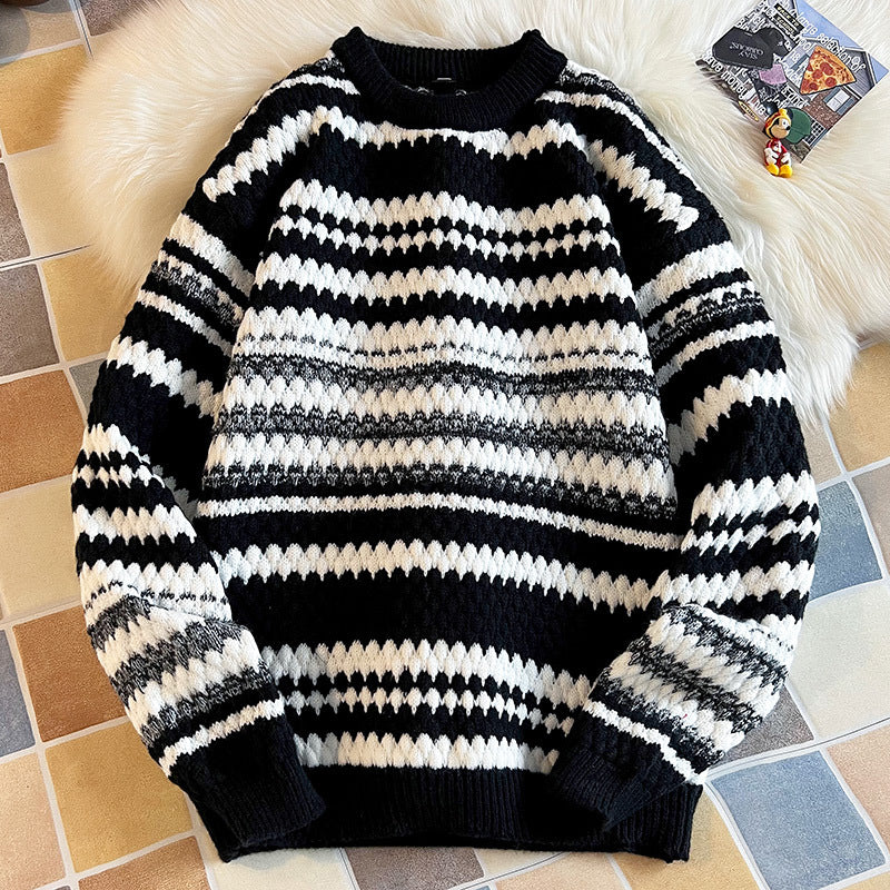 Ladies structured knit pullover Chic und Stil