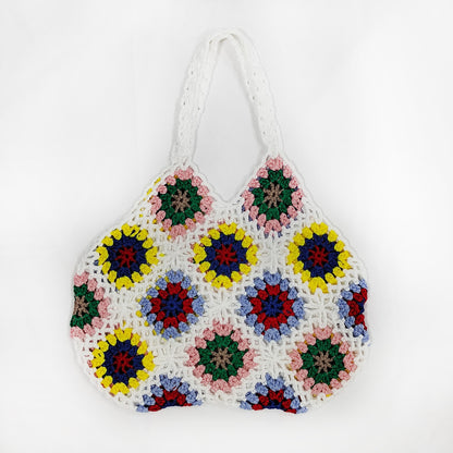 Dames Crochet Grand-Mère Carré Sac de Transport Chic und Stil