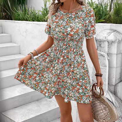 Robe à couches imprimée florale Chic und Stil