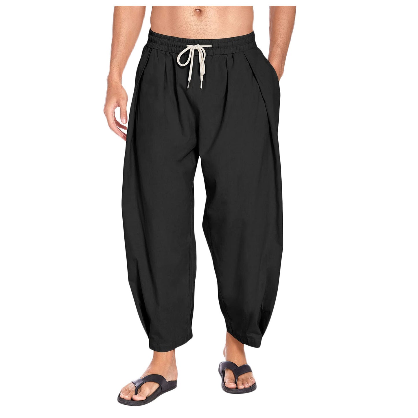 Light pleated lounge pants for men Chic and Style