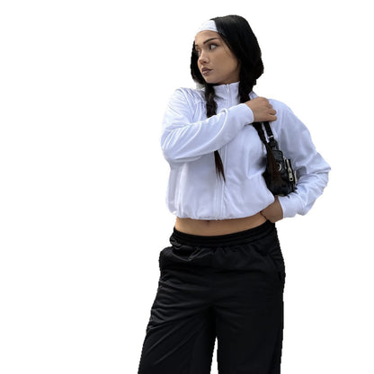 Women's sports training jacket and matching high-waisted pants Chic and Style