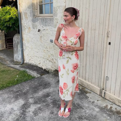 Dames robe de nuit à motif floral Chic und Stil