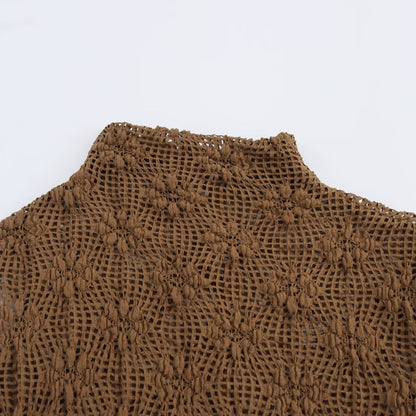 Femmes pull à col roulé tricoté Chic und Stil