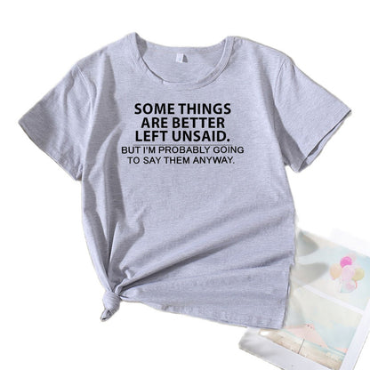 Dames Casual Explicite Citation T-shirt Chic und Stil