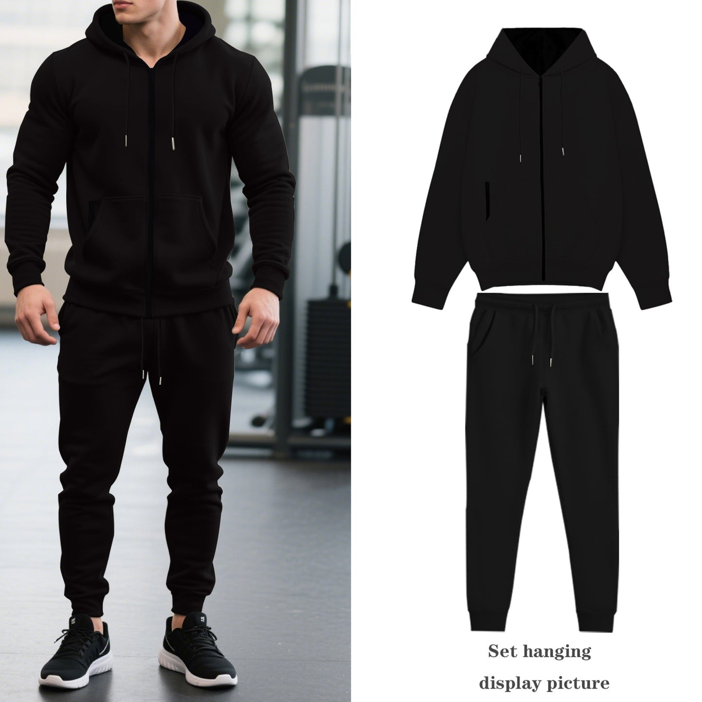 Costume de sport pour hommes avec capuche et poches pratiques Chic und Stil