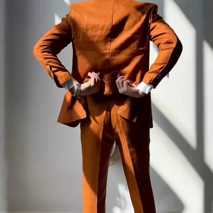 Costume élégant pour hommes en tissu structuré et coupe moderne Chic und Stil