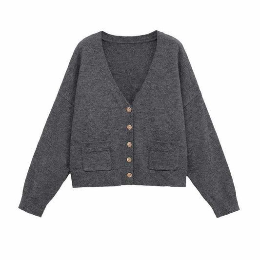 Dames gilet décontracté à boutons et poches Chic und Stil
