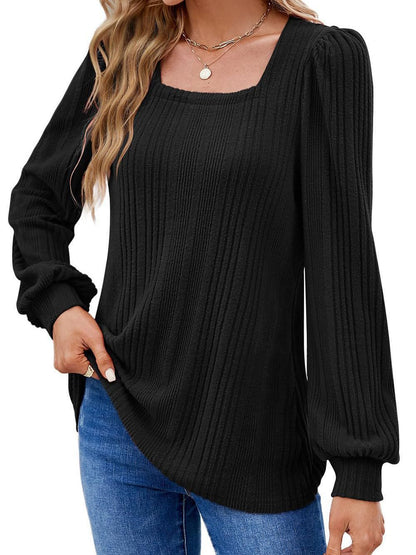 Pull en tricot tendance pour femme avec motif côtelé texturé et coupe large Chic und Stil