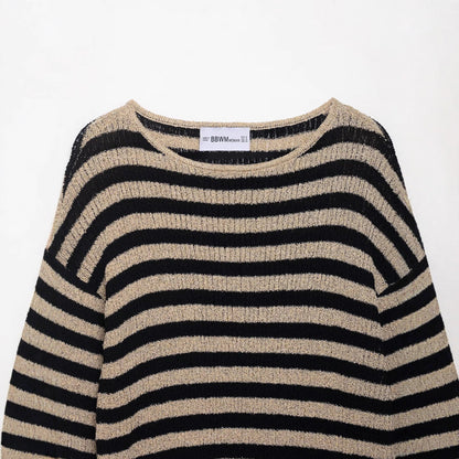 Pull en tricot pour femmes avec un motif rayé élégant et un matériau doux Chic und Stil