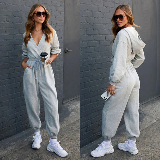 Combinaison pour femmes avec décolleté en V profond et coupe décontractée Chic und Stil