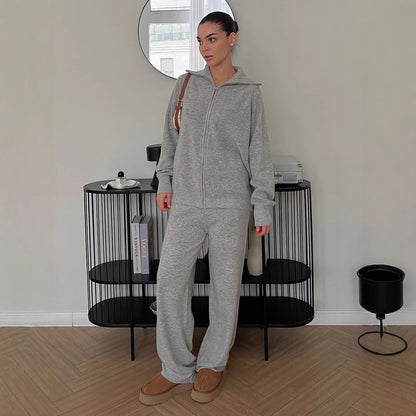 Dames ensemble en polar confortable Chic und Stil