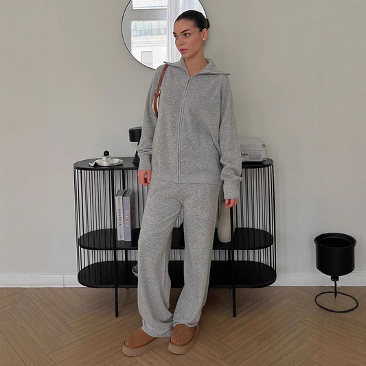 Dames ensemble en polar confortable Chic und Stil