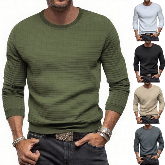 Sweat-shirt pour hommes avec matériau de surface texturé Chic und Stil