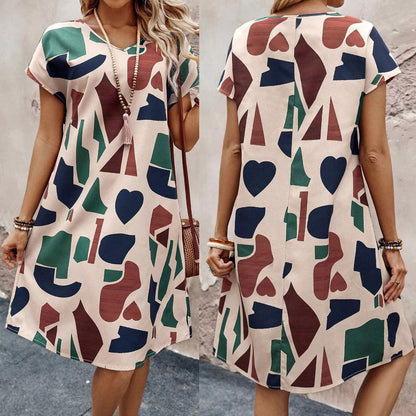 Robe de grossesse artistiquement imprimée Chic und Stil