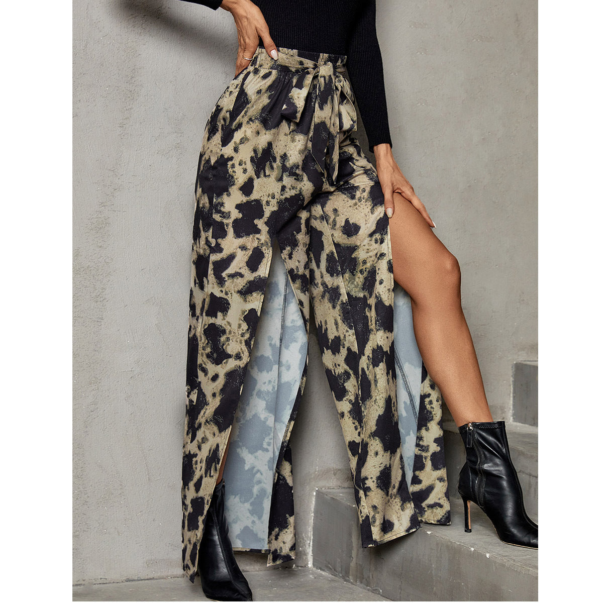 Chic and Style wide palazzo pants for women with trendy slit details
