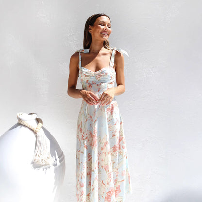 Robe Midi A-Ligne Imprimé Floral pour Femmes Chic und Stil