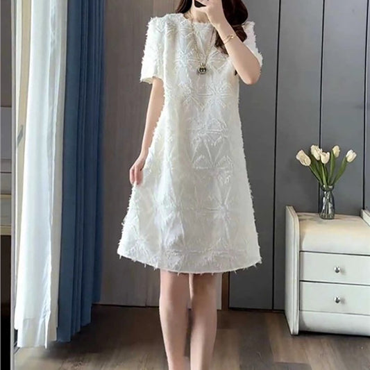 Robe A-Ligne en Dentelle Florale pour Femme Chic und Stil