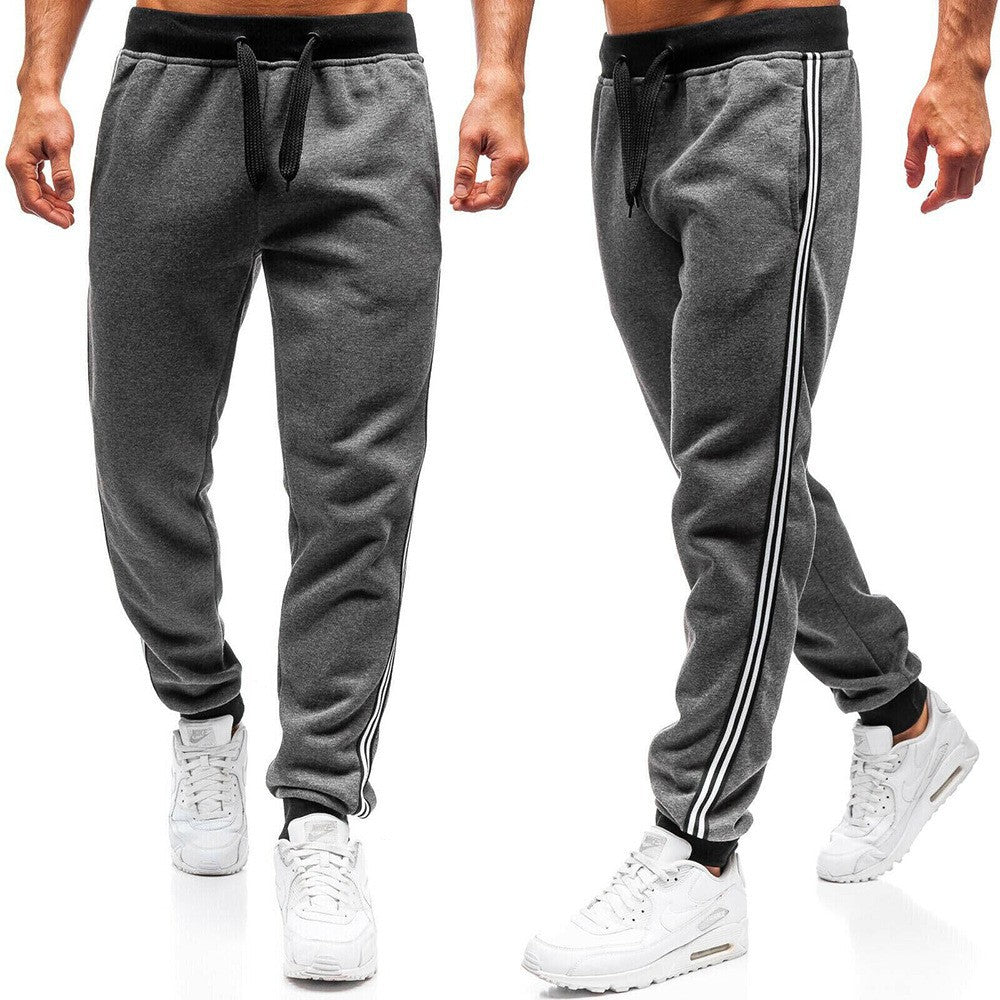 Men Casual Sports Pants with Side Stripes Chic and Style