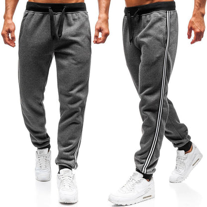 Men Casual Sports Pants with Side Stripes Chic and Style