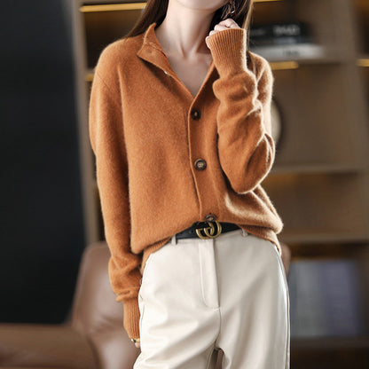 Cardigan Boutonné Ultra-Doux pour Femme Chic und Stil