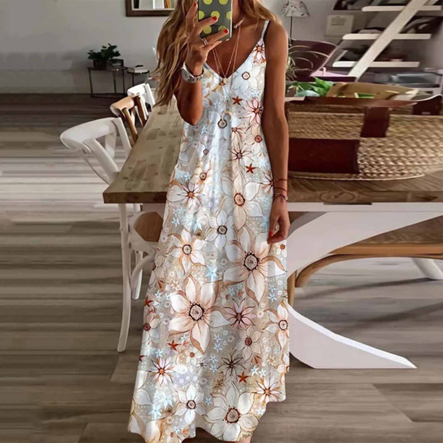 Robe de nuit A-ligne à fleurs Chic und Stil