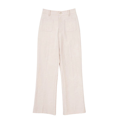 Pantalons larges plissés taille haute pour femmes Chic und Stil 1750846496