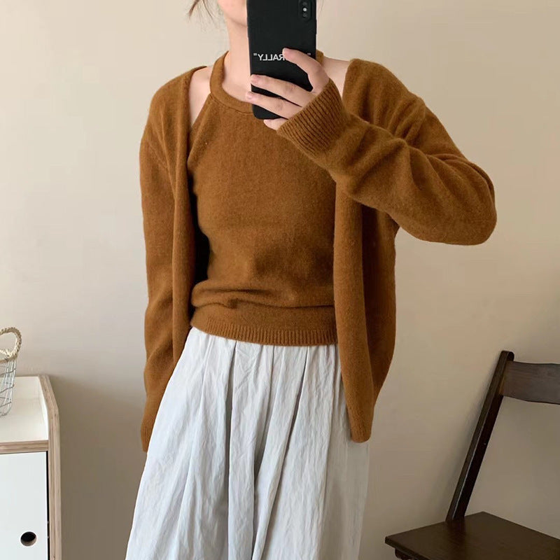 Cardigan en laine chaud pour femmes avec une coupe moderne et des manches décontractées Chic und Stil