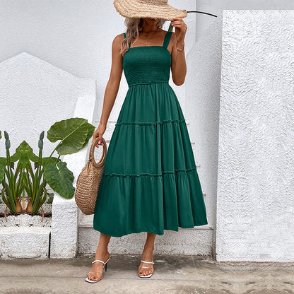 Robe à paliers pour femmes avec haut froncé Chic und Stil