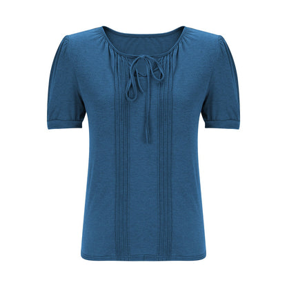 Blouse décontractée à manches bouffantes pour femmes Chic und Stil