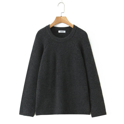 Pull structuré douillet pour femmes avec col rond Chic und Stil