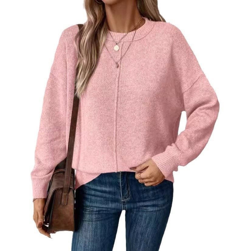 Femme Pull oversized confortable et stylé à manches longues Chic und Stil