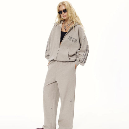 Women's sporty tracksuit set with hoodie and comfortable jogger pants Chic und Stil