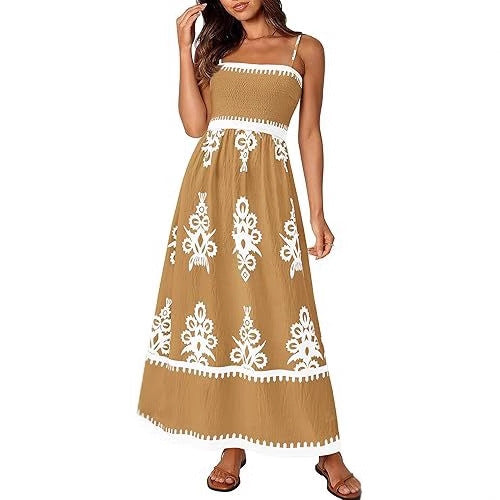 Robe maxi pour dames avec broderie artisanale élaborée Chic und Stil