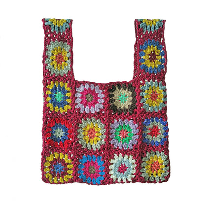 Sac à main en patchwork au crochet pour femmes Chic und Stil