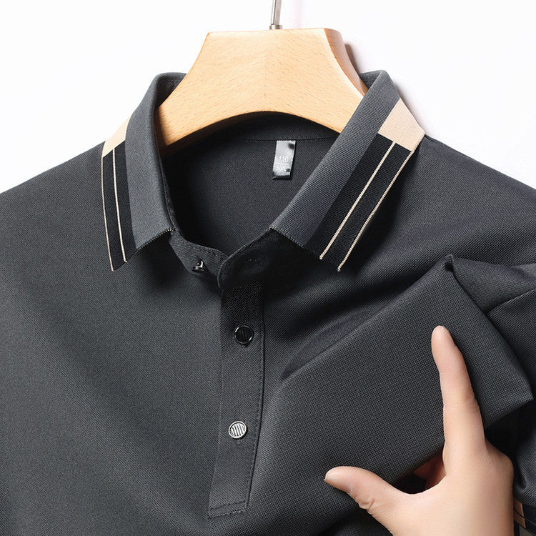 Chemise polo élégante pour homme avec col moderne et accents élégants Chic und Stil