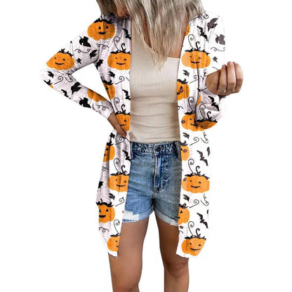 Blouse à manches longues pour femmes avec motif animal et fermeture à boutons Chic und Stil