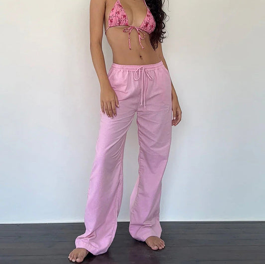 Casual pants for women with elastic waistband and drawstring Chic und Stil