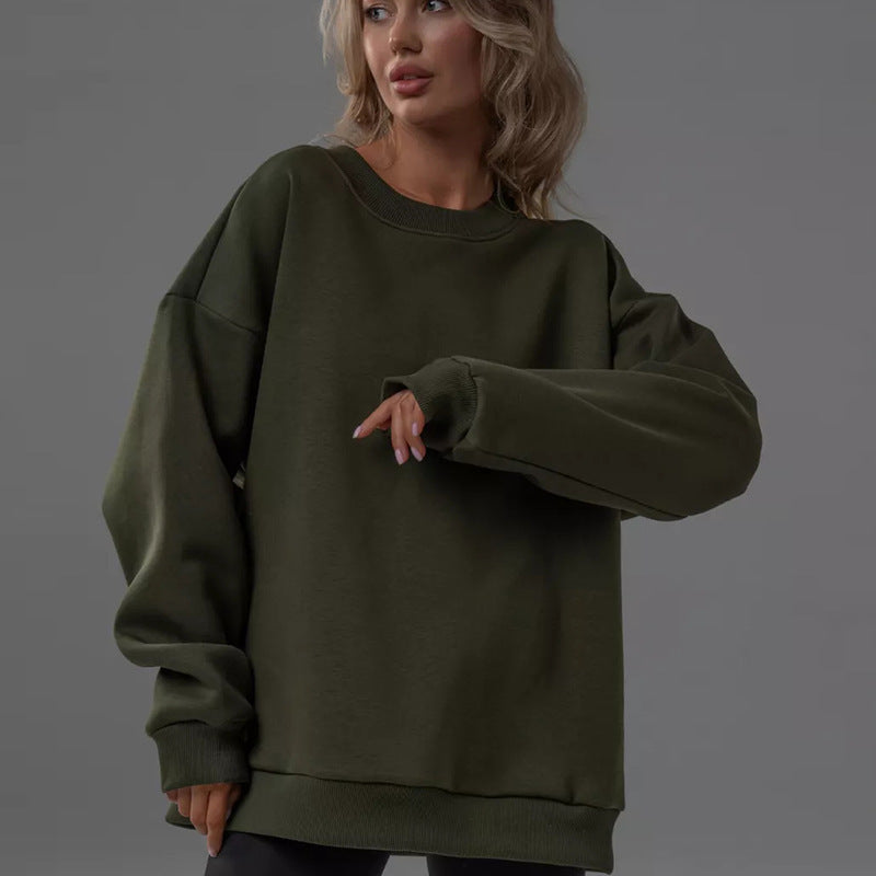 Dames pull-over surdimensionné confortable avec coupe décontractée Chic und Stil