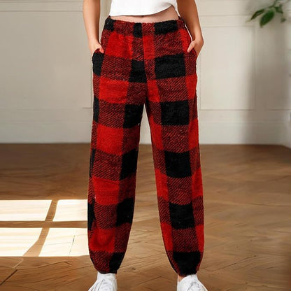 Comfortable women's lounge pants with plaid pattern Chic and Style
