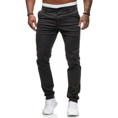 Chic and Style slim-fit chino pants for men