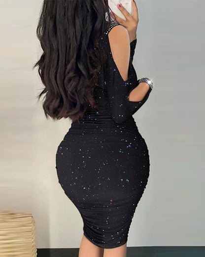 Robe ajustée à motif étoiles pour femmes Chic und Stil
