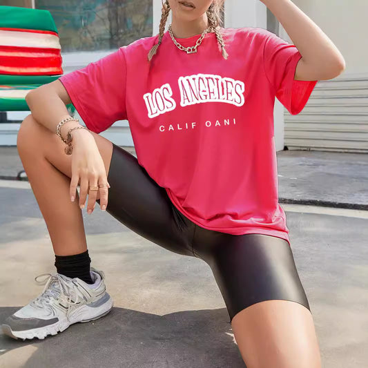 T-shirt oversize pour femmes avec impression graphique tendance et coupe décontractée Chic und Stil